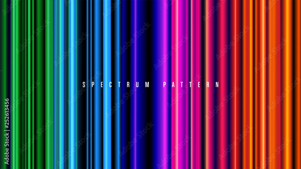 Poster illustration of spectrum lines in vertical. it is suitable for being used as a background or templat