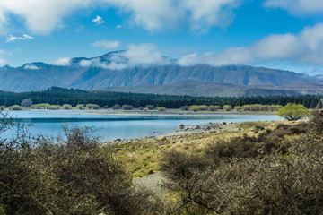 View over Lake Tekapo, South Island of New Zealand