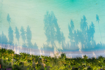 Aerial view. Beautiful tropical beach in island Koh Kood Thailand