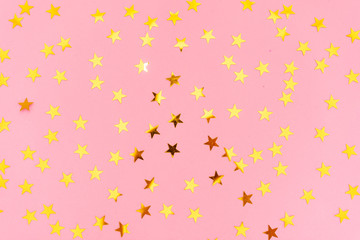 gold stars on a solid background