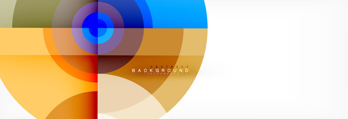 Obraz premium Geometric circle abstract background, creative geometric wallpaper.