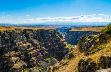 Fototapeta na wymiar Saghmosavank Canyon, Aragatsotn, Armenia