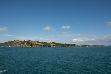 Green coast of Waiheke island near Auckland, New Zealand