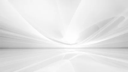 Fotobehang witte futuristische achtergrond © BazziBa