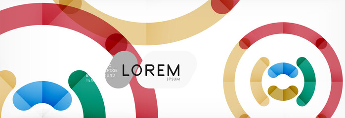 Obraz premium Linear design circle background
