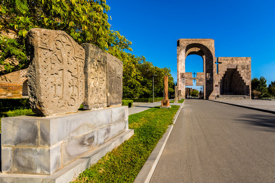 Etchmiadzin Open Air Altar. Vagharshapat, Armenia