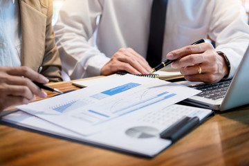 Teamwork Startup Project Planning making great discussion team Meeting working together, Brainstorming process job success in modern coworking office