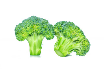 Broccoli on white background.