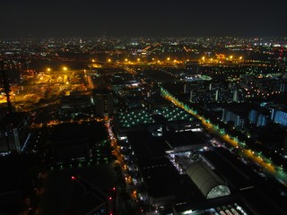 Fototapeta na wymiar 大阪湾の夜景