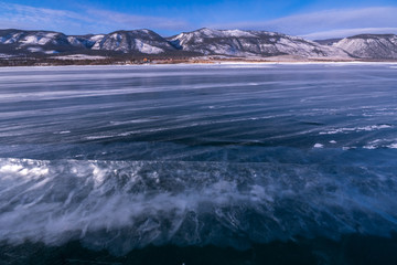 Coast of the Small Sea Strait on Lake Baikal