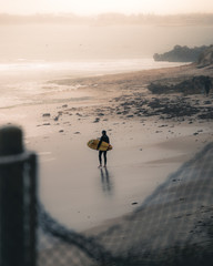 surfer on beach