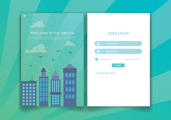 log in page design
