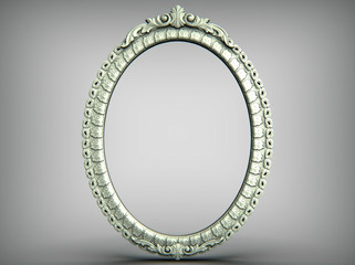 vintage frame on a white background