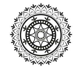 Mandala. Henna. Round form.