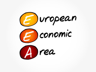 EEA - European Economic Area acronym, business concept background