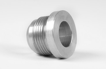 Sport car fabrication parts on white