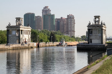 Fototapeta na wymiar Areas of the city of Moscow