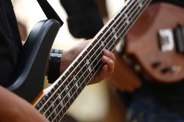 man playing guitar