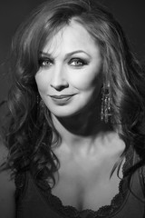 young woman with magnificent hair