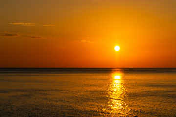 Sonnenuntergang am Strand