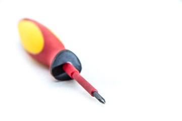 one tool for building a screwdriver on a white background