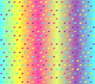 Glowing parallelogram pattern. Seamless vector