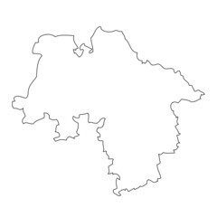 Niedersachsen, Hannover - map region of Germany - obrazy, fototapety, plakaty