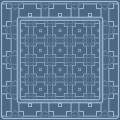 Geometric Pattern. Vector Illustration. Design For Wallpaper, Flyer, Book, Brochure. pastel blue color