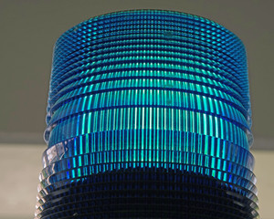 Blue emergency light