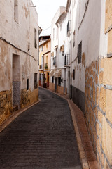 Polop old town street. One of Spain's most visited located in Alicante province
