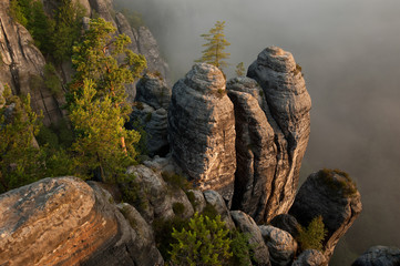 Felsen im Basteigebiet