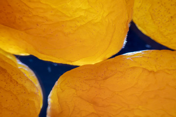 background of dried peach macro . orange texture