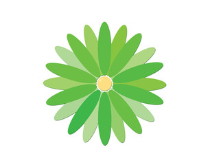 Flower icon in simple style