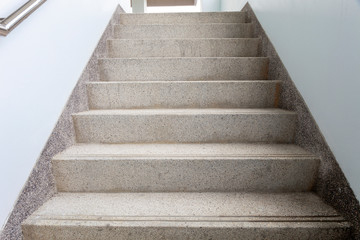 railing and stairs of a modern industrial building