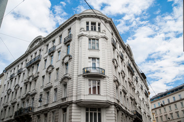 Old building, architecture in Vienna.