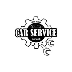 Mechanic Logo Piston Wrench Crossed Engine Car Auto Motorcycle Biker Bike Garage Repair Service Shop