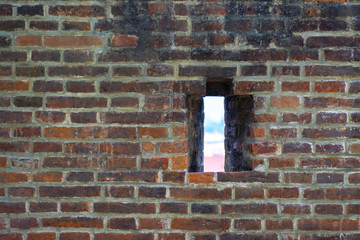 Fototapeta premium Brick wall with window