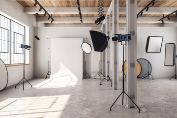 Concrete loft photo studio