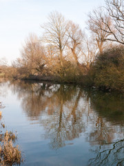 Beautiful countryside Dedham water scene outside nature landscape space