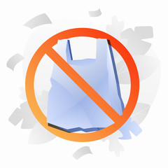 No Plastic Bag Sign