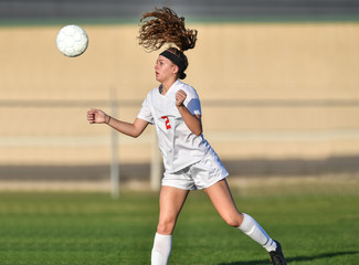 Young soccer player in action © Joe