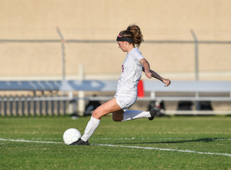 Young soccer player in action © Joe