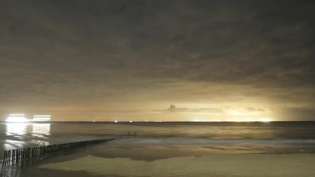 Gezeiten Flut Zoutelande Holland Niederlande