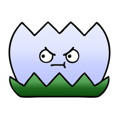 gradient shaded cartoon water lilly