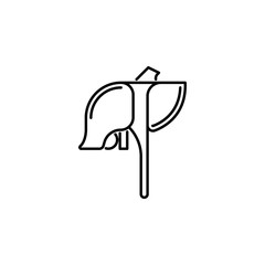 human organ liver outline icon. Signs and symbols can be used for web, logo, mobile app, UI, UX