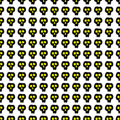 Skulls seamless pattern