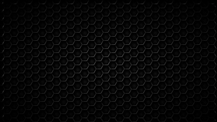 Abstract black texture background hexagon