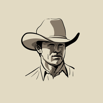 Premium Vector | Minimalist western line art, cowboy, bull steer, sketch,  wild west drawing, simple country vector