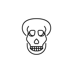 human organ skull outline icon. Signs and symbols can be used for web, logo, mobile app, UI, UX