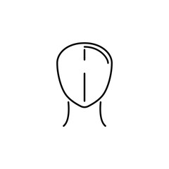 human organ head outline icon. Signs and symbols can be used for web, logo, mobile app, UI, UX